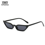 Umanco 2019 New Small Cat Eye Sunglasses For Women Men Plastic Frame PC Lens Retro Fashion Designer Brand Trendy Beach Gifts
