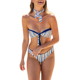 Ruffle Bandage Bikini Set Women Sexy High Cut Bathing Suit Swimsuit New Low Waist Halter Top Swimwear Summer Beachwear Biquini