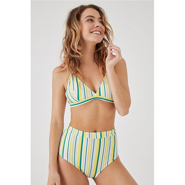 Ruffle Bandage Bikini Set Women Sexy High Cut Bathing Suit Swimsuit New Low Waist Halter Top Swimwear Summer Beachwear Biquini