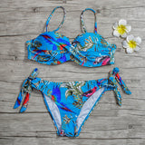 Solid Bandeau Bikini Set 2019 Sexy Swimsuit Women Bikini Brazilian Thong Swimwear Female Halter top Bathing Suit Swimming Wear