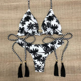Melphieer High Neck Tank Crop Top Bikini Crochet Bikinis Set Swimwear Women Swimsuit Female Beachwear 2019 Monokini Bathing Suit