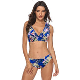 Ruffle Bandage Bikini Set Women Sexy High Cut Bathing Suit Swimsuit New Low Waist Halter Top Swimwear Summer Beachwear Biquini
