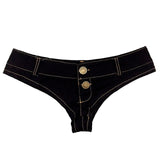 Sexy Jeans MINI Denim Shorts High Cut Bikini Hot Jean Short Double Button Low Rise Waist Shorts Exotic Culb Wear 5 Colours FX35
