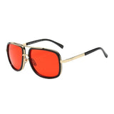 Summer Unisex Sunglasses Fashionable Style Vintage Punk European Large Square Travel Beach Stylish Women Men Sun Glasses