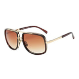 Summer Unisex Sunglasses Fashionable Style Vintage Punk European Large Square Travel Beach Stylish Women Men Sun Glasses