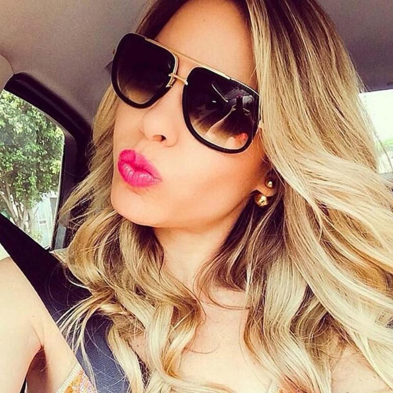 Summer Unisex Sunglasses Fashionable Style Vintage Punk European Large Square Travel Beach Stylish Women Men Sun Glasses