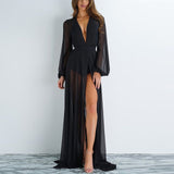 Women Solid Chiffon Kimono Summer Holiday Beach Cardigan Bikini Cover Up Wrap Beachwear Loose Long Dress