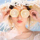 High Quality Lemon Glasses Creative DIY Beach Wedding Photography Studio Photos Funny Sunglasses Glasses Props Fashion