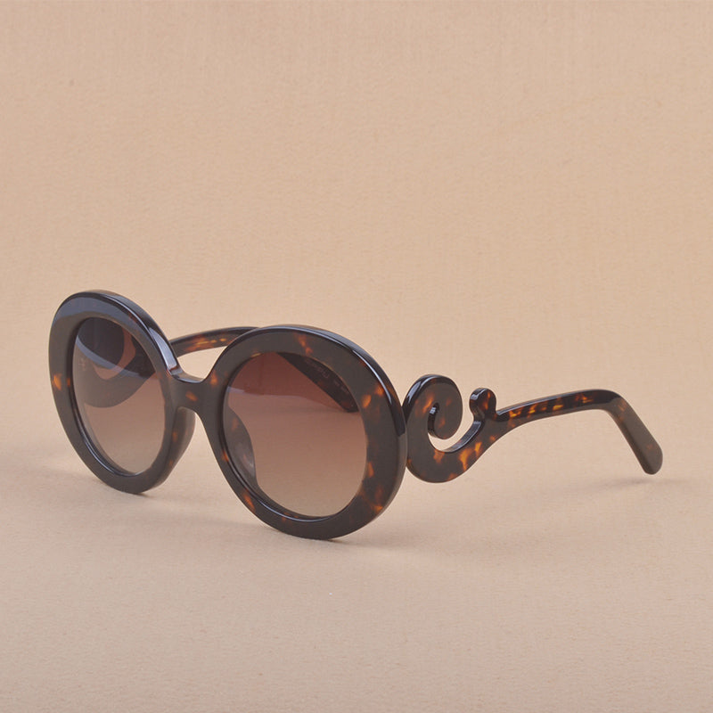 Polaroid Designer  Floating clouds Sunglasses Women Baroque Style Luxury Sunglasses For Ladies Beach Summer Eyewear Oculos De